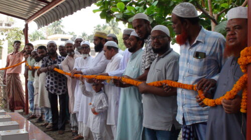 আশুগঞ্জে চরচারতলায় কবরস্থানে দৃষ্টিনন্দন ওজুখানার শুভ উদ্বোধন