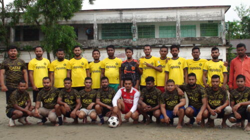 আশুগঞ্জে দুর্গাপুরে প্রীতি ফুটবল খেলায় টাইগার গ্রুপের জয়ীলাভ